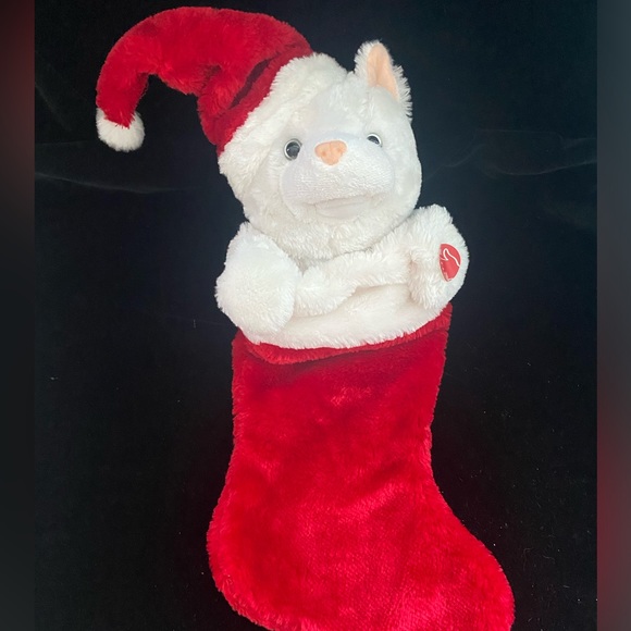 Christmas Animated Cat meowing “we wish you a Merry Christmas” - Picture 1 of 5